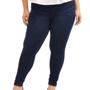 Indigo jeggings plus sizs 3x